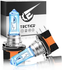 TECTICO H15 Halogén Izzó 5000K Ultra Meleg Fehér - 130% Fényerő, 12V Autó Fényszóró, Távolsági és Tompított Világítás, 2db Szett 1