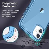 Apple iPhone 11 Kék Áttetsző Szilikon Tok Beépített Állvánnyal 6