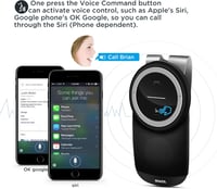 SOAIY S61 Autós Bluetooth Kihangosító - Napellenzőre, Hangvezérléssel 5