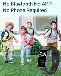HUAKUA Okosóra Lépésszámlálóval - Nagy Kijelzős, Vízálló Fitnesz Tracker Applikáció Nélkül 2