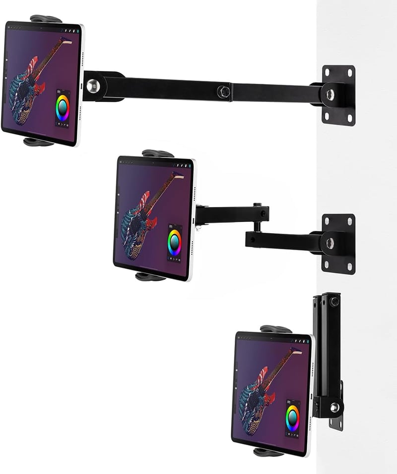 Laetass 360°-ban forgatható, kihúzható fali tablet tartó 4-13" készülékekhez