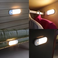 DA LIGHT LED mozgásérzékelős akkus éjjeli lámpa, 2db USB-s újratölthető szekrényvilágítás, 3000K meleg fehér 7