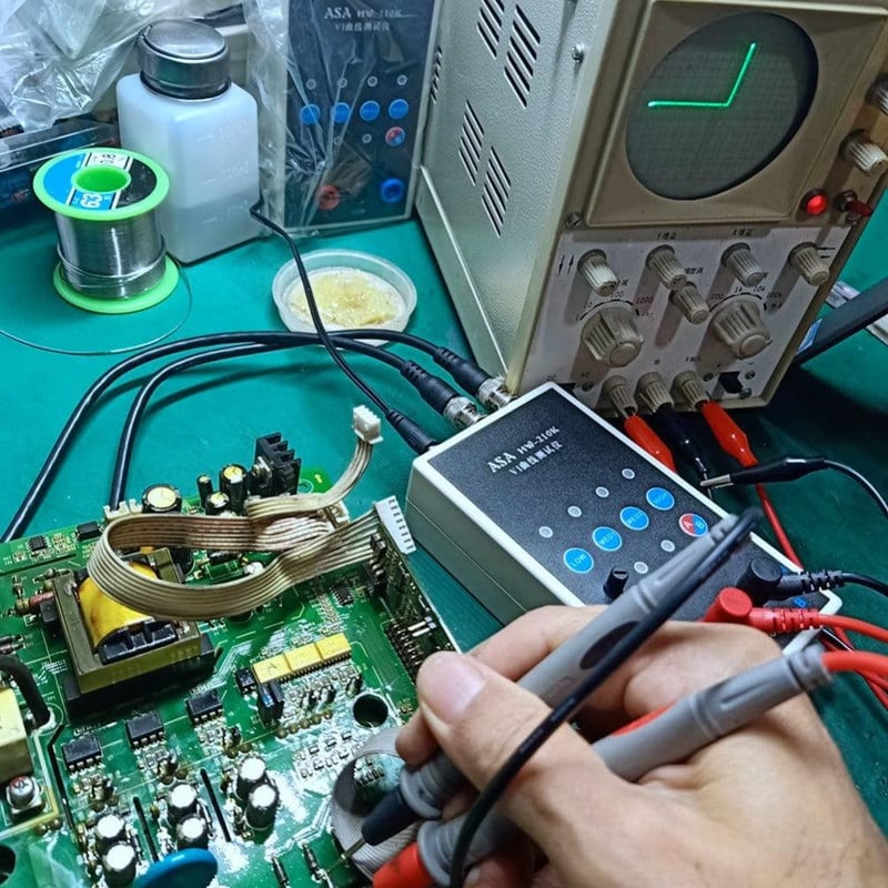 Hantek Digitális Oszcilloszkóp Teszter, Fekete, 100MHz