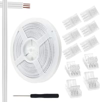 Aroidful 10 db LED szalag csatlakozó és 10 m hosszabbító kábel szett WS2811/WS2812B LED szalagokhoz 1