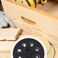 HOTCKB Tépőzáras Csiszolótányér 125mm 8 Lyukú - Bosch PEX 300/400 AE Excentercsiszolóhoz Kompatibilis Csiszolókorong Alátét 7