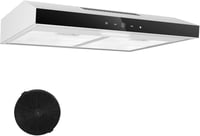 TopStrong 60 cm-es Páraelszívó, Beépíthető Konyhai Elszívó Aktívszén Szűrővel, 201 m³/h Légáramlás, Rozsdamentes Acél, 3 Fokozatú Érintésvez 8
