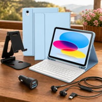Úti tabletmentő: billentyűzetes tok + tabletállvány + 30 W USB-C autótöltő + USB-C fülhallgató 1