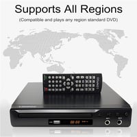 SCART/HDMI/USB DVD lejátszó TV-hez, régiómentes, mikrofonbemenettel 4