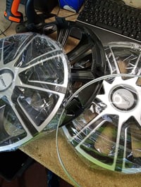 Michelin NVS 49 Dísztárcsa 14 colos króm alumíniumfelni hatású készlet 3 db (1 db hiányzik az eredeti szettből) 5