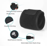 URAQT Fekete Csuklószorító 2 db - Állítható, Légáteresztő Sportkötés Férfiaknak és Nőknek 3
