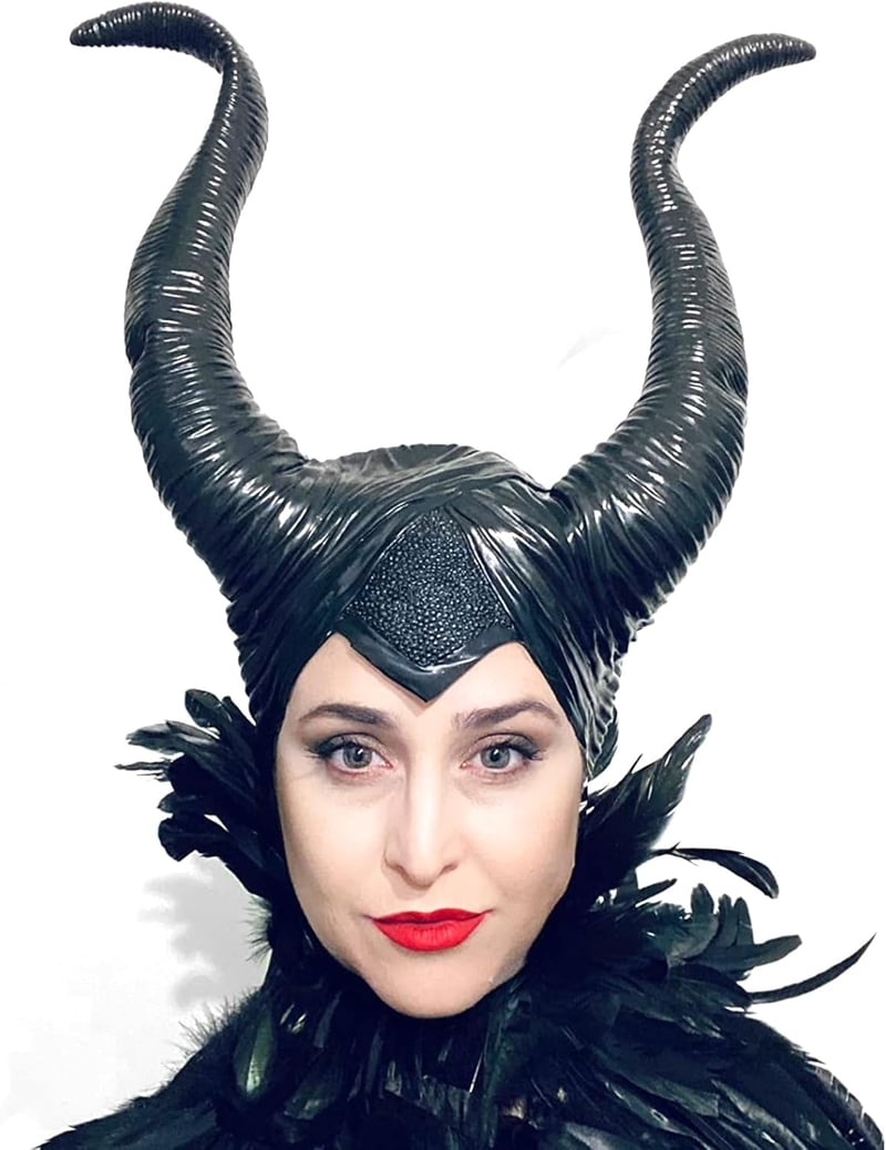 Maleficent Latex Szarvak - Halloween Női Jelmez Fejdísz