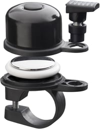AirBell Kerékpárcsengő Apple AirTag Rejtekhellyel - Lopásgátló Eszköz Biciklihez, E-rollerhez - Fekete, 22,2 mm - Szerszámokkal 1