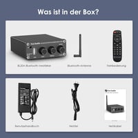 Fosi Audio BL20 Bluetooth 5.0 Mini Hi-Fi Erősítő 100W, Távirányítóval 8