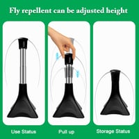 PTHTECHUS Rovarriasztó Ventilátor Szett 4db - Vegyszermentes Légyűző és Szúnyogriasztó Étel Védelmére Kültéri Étkezéshez 2