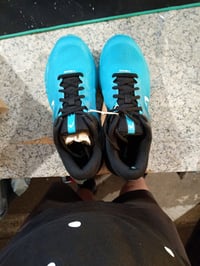 Pantofi de tenis pentru bărbați HEAD Sprint Evo 3.5 Clay negru-albastru pentru zgură - pată pe partea superioară a pantofului drept (în rest stare bună; vezi imaginea 2) 2