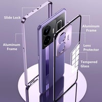 Realme GT 3 Mágneses Tok Kameravédelemmel - Lila 8