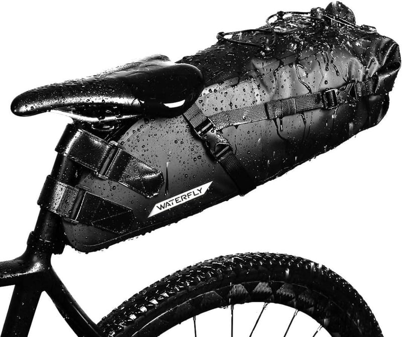 WATERFLY 10L Vízálló Nyeregtáska Kerékpár Ülés Alatti Tárolótáska Országúti és Hegyi Biciklihez Sporttáska