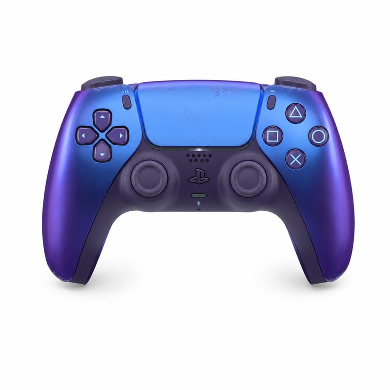 Controler wireless PlayStation DualSense – Chroma Indigo – fără cablu de încărcare USB — carcasă pătată și uzată (stare: vezi poza a 2-a)
