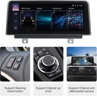 YZKONG Autórádió BMW 1/2/3/4 Sorozathoz (F20-F36, 2013-2016) - 10,25" IPS Érintőképernyő, Vezeték Nélküli CarPlay, Android Auto, NBT Rendsze 5