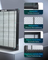 OMTech 400x400mm-es méhsejt lézervágó asztal beépített mérleggel CO2 gravírozógépekhez 4