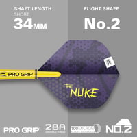 Target Luke Littler "The Nuke" 90% volfrám nyilas darts készlet, 22g, Swiss Point rendszerrel 4