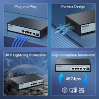 SODOLA 8 portos 2,5G Multi-Gigabit hálózati switch otthoni és kisvállalati használatra 5
