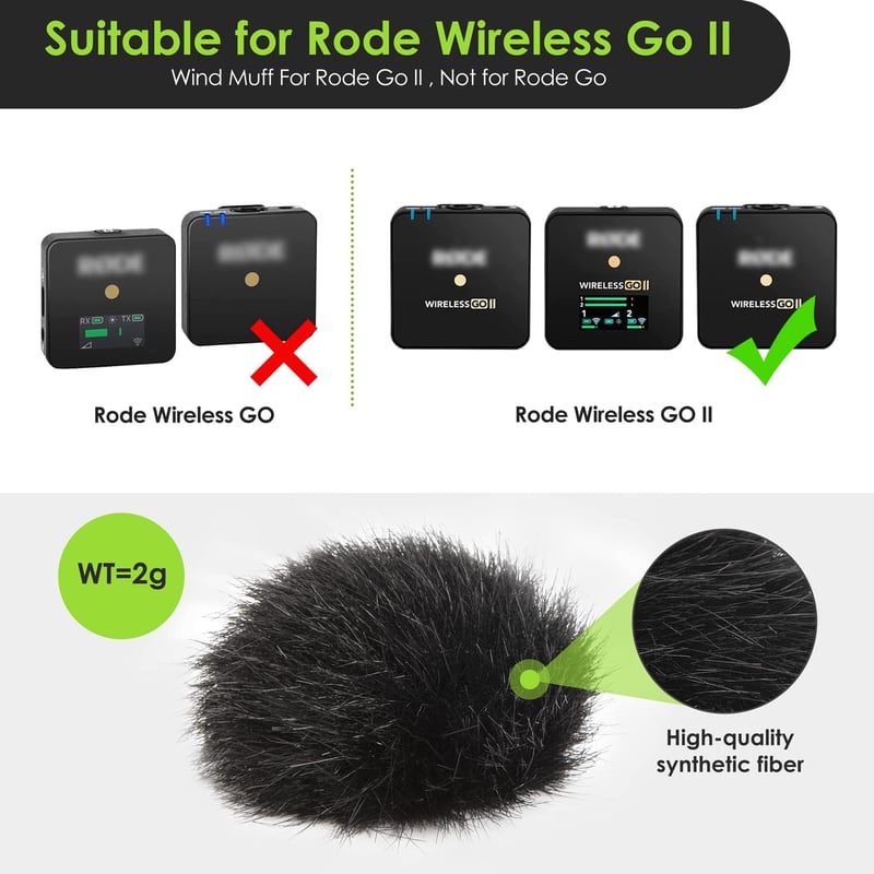 RODE Wireless Go 2 mikrofonhoz szélvédő és pop filter szett (2 db)