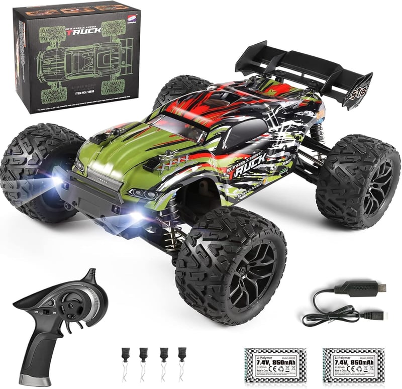 HAIBOXING 1/18 Távirányítós Autó - 36 km/h Sebességű 4WD Terepjáró, 2.4 GHz Vízálló Elektromos RC Versenyautó Minden Terepre