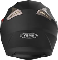 YEMA YM-829 Fekete Matt Bukósisak Dupla Plexivel, ECE Minősítéssel - M méret 5