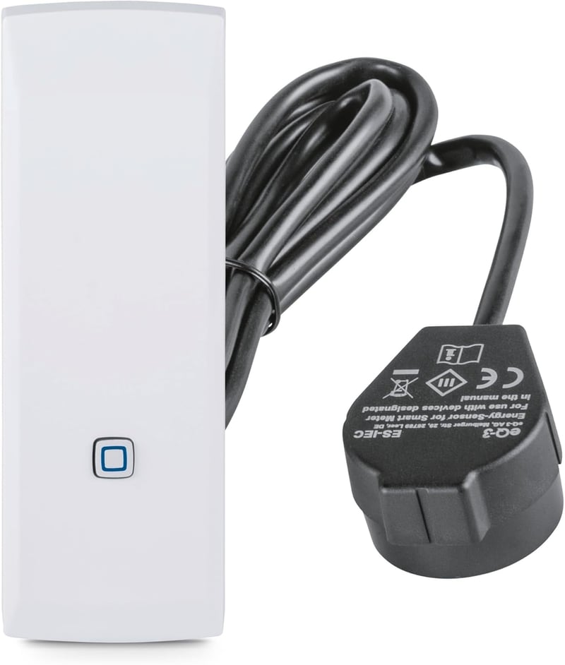 eQ-3 AG Homematic IP Okos Mérőóra Interfész - Energiafogyasztás Figyelő Otthoni Automatizáláshoz, Fekete, 2 AA Elemmel