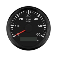 ELING Fordulatszámmérő 6000-ig Autóhoz, Teherautóhoz, Hajóhoz - 85mm-es Háttérvilágítással 7
