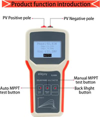 SolaMr 400W napelem teszter - Intelligens MPPT multimeter napelemekhez 2