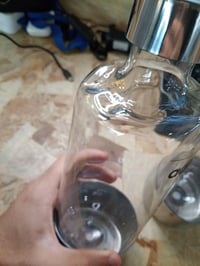 Aarke Carbonator 3 PET palack 2 db, 1000 ml, BPA-mentes, rozsdamentes acél részletek — palacktetők horpadásai (állapot: lásd a 2. képet) 2