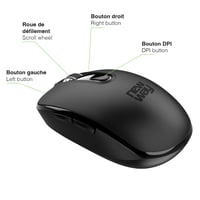 NEWWAY – RF02 vezeték nélküli billentyűzet és egér alátéttel – francia vezeték nélküli billentyűzet (AZERTY) 105 billentyű 13 multimédiás parancsikon – 2,4 GHz-es 14