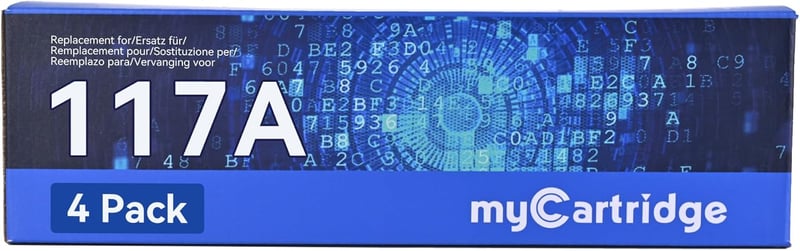 HP 117A kompatibilis toner chip-pel - 4 szín, MFP-178NW/179FNW/150NW nyomtatókhoz