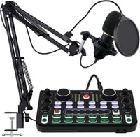 RUBEHOOW Mixer Kit DJ Controller BM800 Mikrofon Élő Előadáshoz Karaoke Felvételhez 1