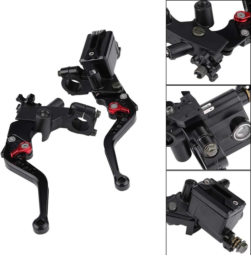 Keenso 7/8" hidraulikus fék- és kuplungkar szett motorkerékpárhoz