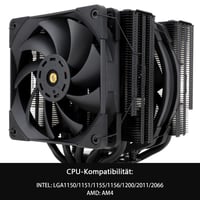 Thermalright FC140 Fekete CPU Hűtő - Dupla Tornyos, 5 Hőcsöves, PWM Ventilátoros 3