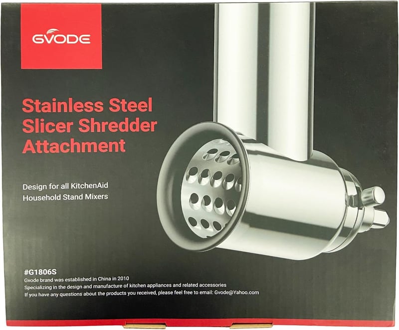 GVODE KitchenAid Mixer Szeletelő és Reszelő Adapter 4 Rozsdamentes Pengével