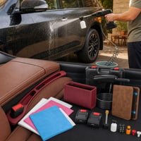 Veliki set za njegu automobila: visokotlačni perač + 4 krpe + 2 umetka za sjedalo + koš + etui 1