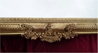Lnxp 75SP Barokk Fali Tükör Arany 96x57 cm - Antik Rokokó Stílusú Dekoratív Műanyag Tükör Díszes Kerettel, Könnyű Kivitel, Vintage Dizájn 5
