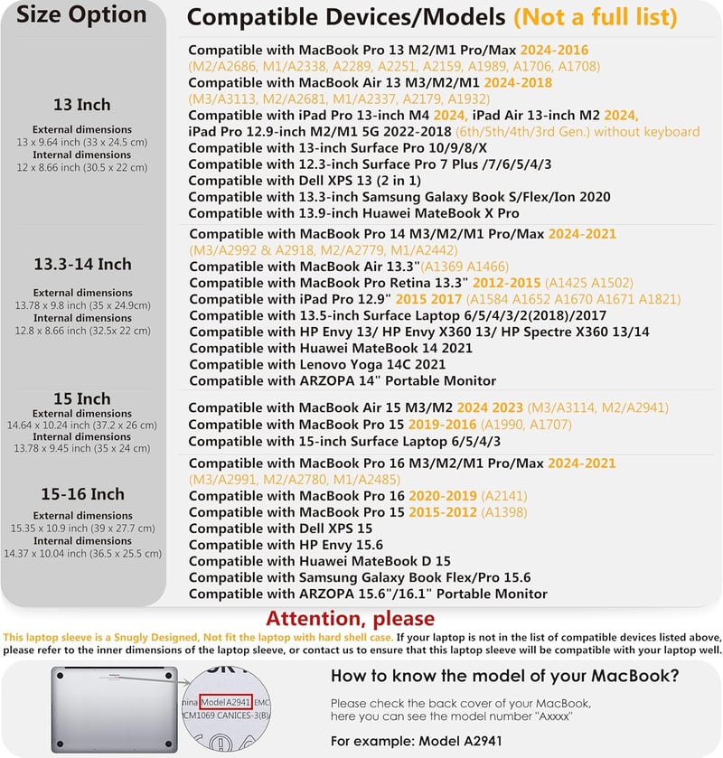 HYZUO 13,3-14" Állítható Laptop Tok MacBook Pro 14" M3/M2/M1 és Surface Laptop 5 Kompatibilis - Fekete