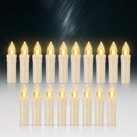 FREEPOWER LED set božićnih svijeća s daljinskim upravljačem, topla bijela boja, prigušivo svjetlo, timer, set (djelomični set) — komplet od 19 komada 1