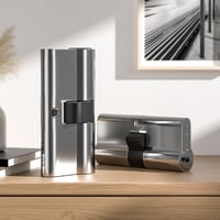 Bwintech 80 mm-es Euro réz zárbetét 5 sárgaréz kulccsal - Fúrásbiztos, törhetetlen, zárfésű-védett biztonsági hengerzár UPVC és fa ajtókhoz 7