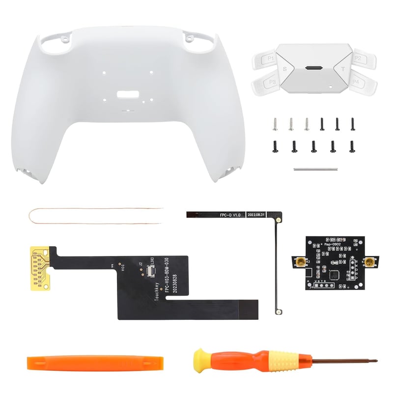 PS5 kontroller programozható hátsó gombkészlet - 4 db fekete paddle, BDM 030/040 kompatibilis