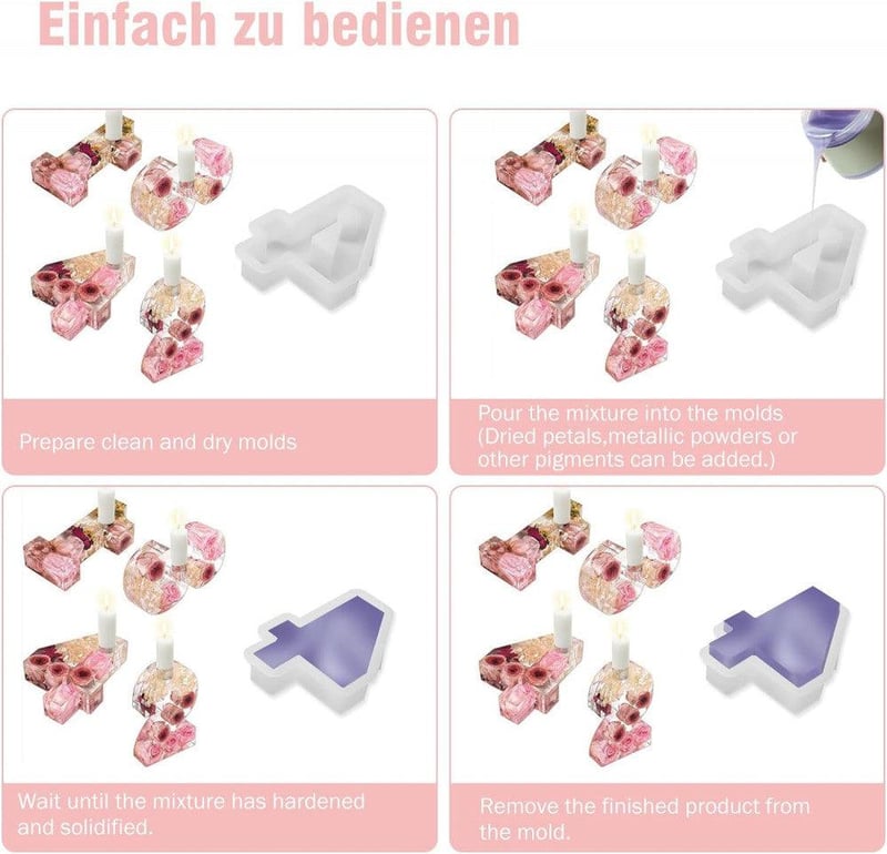 Szilikon Számformák 1-4 - Ünnepi Sütéshez, Dekorációhoz