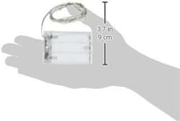 Lila LED Csillagfény Karácsonyi Fényfüzér - 20 LED, 7Ft, Elemes, Réz 2