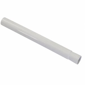 Galerie extensibilă Gardinia albă 130-220 cm, metal, fără găurire, Ø 23/26 mm — lipsește piesa de susținere laterală (stare: vezi a 2-a fotografie)