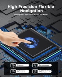 seenda Érintőpad Mac és Windows Rendszerekhez - Precíziós Fém Trackpad Multi-Touch Vezérléssel, Vezetékes Touchpad MacBook/PC/Laptop Eszközö 6