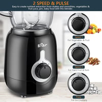 Bear 500W Professzionális Turmixgép 1,2L Kehellyel - Jégzúzás, Smoothie Készítés, Öntisztító 2